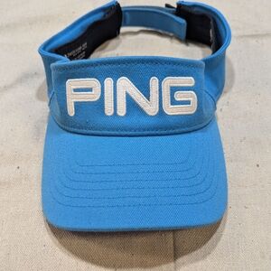 PING Blue Golf Visor with White Logo